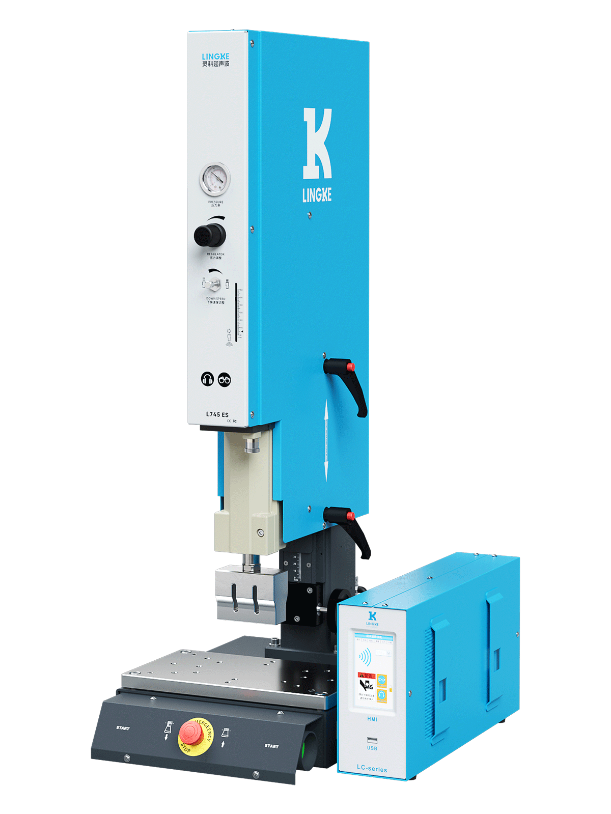 灵科超声波塑料焊接机 35kHz-1200W L745 ES 数字 灵科超声波塑料焊接机 35kHz-1200W L745 ES 数字
